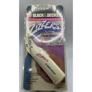 VTG 1992 Black & Decker Zizzers Light Duty Power Scissors - BRAND NEW